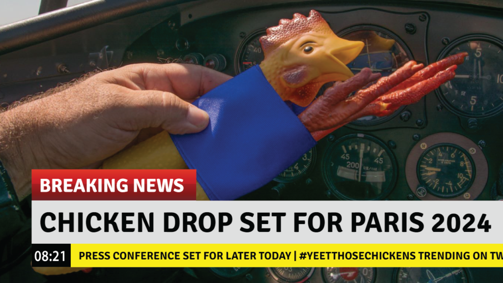 IOC to add the Rubber Chicken Drop to the Olympic Games in Paris 2024
